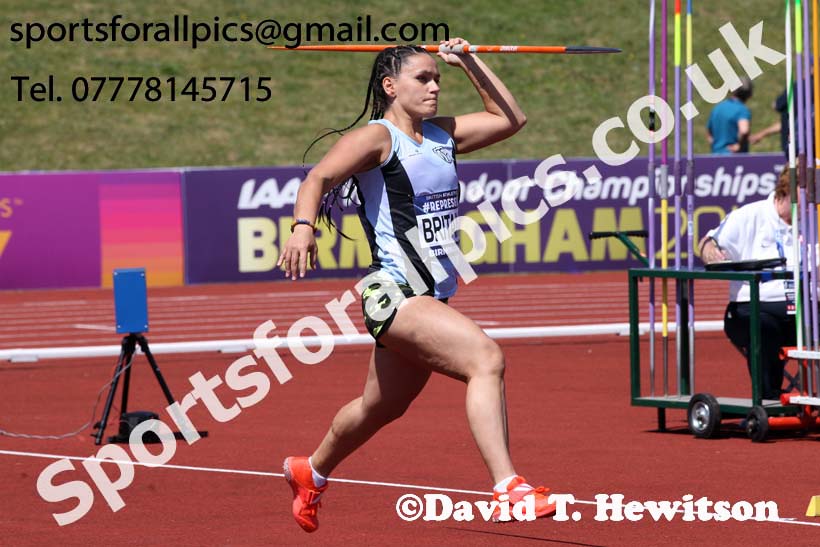Womens javelin, World Championship Team Trials, Alexander Stadium, Birmingham